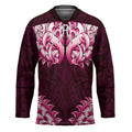 New Zealand Ta Moko Hockey Jersey Aotearoa Maori Chest Tattoo Pink