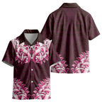 New Zealand Ta Moko Kid Hawaiian Shirt Aotearoa Maori Chest Tattoo Pink LT14