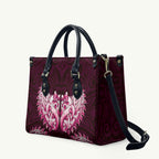 New Zealand Ta Moko Leather Bag Aotearoa Maori Chest Tattoo Pink