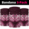 New Zealand Ta Moko Neck Gaiter Aotearoa Maori Chest Tattoo Pink