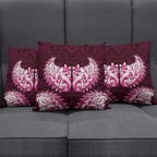 New Zealand Ta Moko Pillow Cover Aotearoa Maori Chest Tattoo Pink