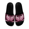 New Zealand Ta Moko Slide Sandals Aotearoa Maori Chest Tattoo Pink