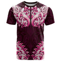 New Zealand Ta Moko T Shirt Aotearoa Maori Chest Tattoo Pink