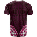 New Zealand Ta Moko T Shirt Aotearoa Maori Chest Tattoo Pink