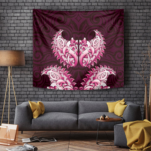 New Zealand Ta Moko Tapestry Aotearoa Maori Chest Tattoo Pink