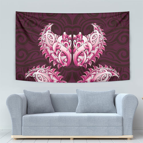 New Zealand Ta Moko Tapestry Aotearoa Maori Chest Tattoo Pink