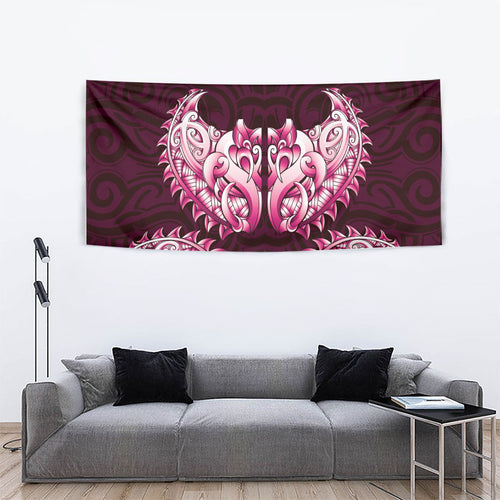 New Zealand Ta Moko Tapestry Aotearoa Maori Chest Tattoo Pink