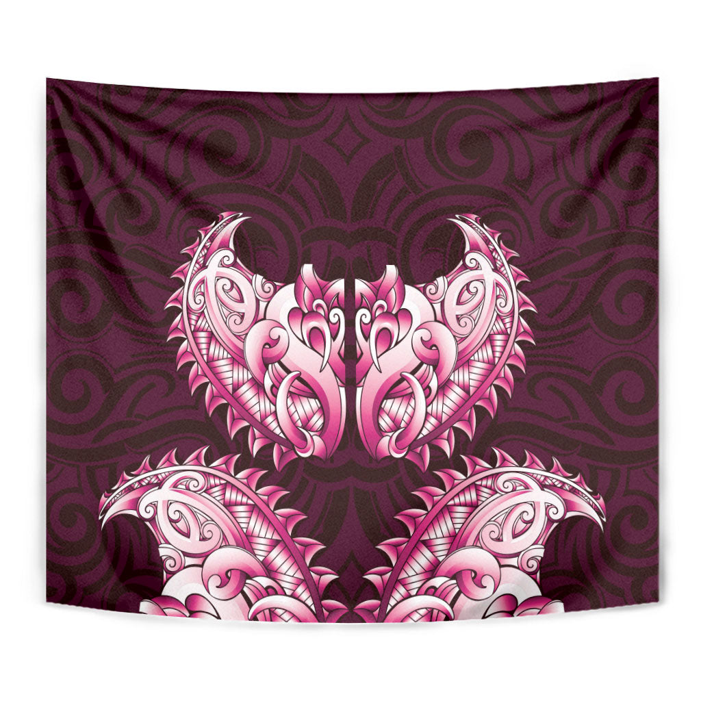 New Zealand Ta Moko Tapestry Aotearoa Maori Chest Tattoo Pink