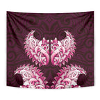 New Zealand Ta Moko Tapestry Aotearoa Maori Chest Tattoo Pink