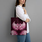 New Zealand Ta Moko Tote Bag Aotearoa Maori Chest Tattoo Pink