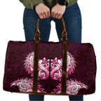 New Zealand Ta Moko Travel Bag Aotearoa Maori Chest Tattoo Pink