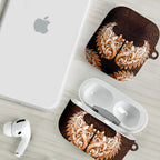 New Zealand Ta Moko AirPods Case Aotearoa Maori Chest Tattoo Orange