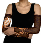 New Zealand Ta Moko Arm Sleeves Aotearoa Maori Chest Tattoo Orange