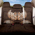 New Zealand Ta Moko Back Car Seat Cover Aotearoa Maori Chest Tattoo Orange