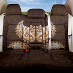 New Zealand Ta Moko Back Car Seat Cover Aotearoa Maori Chest Tattoo Orange