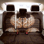 New Zealand Ta Moko Back Car Seat Cover Aotearoa Maori Chest Tattoo Orange