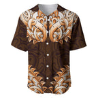 New Zealand Ta Moko Baseball Jersey Aotearoa Maori Chest Tattoo Orange