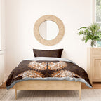 New Zealand Ta Moko Bedding Set Aotearoa Maori Chest Tattoo Orange