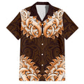 New Zealand Ta Moko Hawaiian Shirt Aotearoa Maori Chest Tattoo Orange