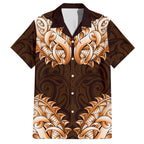 New Zealand Ta Moko Hawaiian Shirt Aotearoa Maori Chest Tattoo Orange