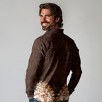 New Zealand Ta Moko Long Sleeve Polo Shirt Aotearoa Maori Chest Tattoo Orange