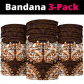 New Zealand Ta Moko Neck Gaiter Aotearoa Maori Chest Tattoo Orange