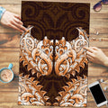 New Zealand Ta Moko Puzzle Aotearoa Maori Chest Tattoo Orange