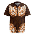 New Zealand Ta Moko Rugby Jersey Aotearoa Maori Chest Tattoo Orange