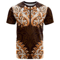 New Zealand Ta Moko T Shirt Aotearoa Maori Chest Tattoo Orange
