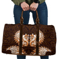 New Zealand Ta Moko Travel Bag Aotearoa Maori Chest Tattoo Orange