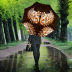 New Zealand Ta Moko Umbrella Aotearoa Maori Chest Tattoo Orange