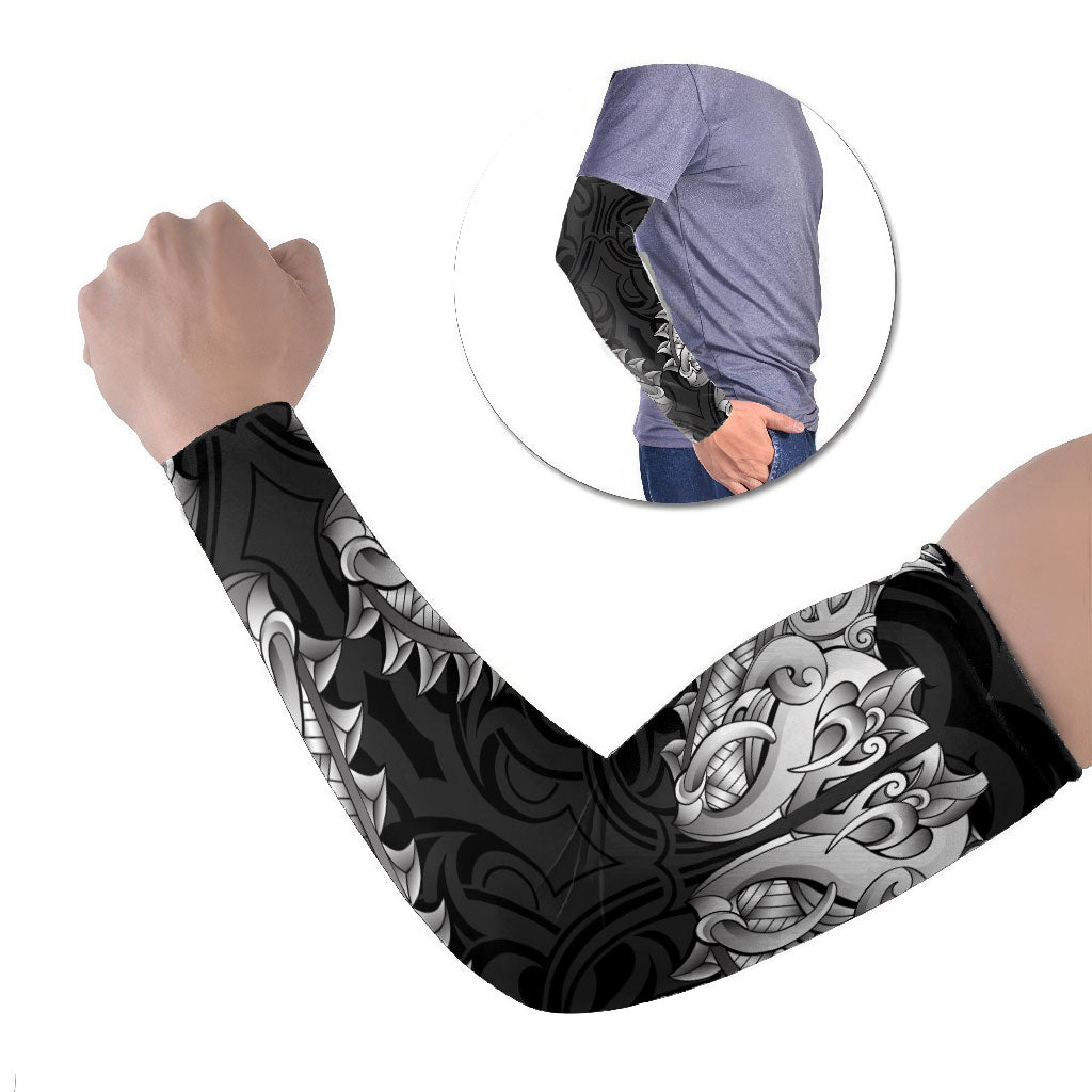 New Zealand Ta Moko Arm Sleeves Aotearoa Maori Chest Tattoo Black