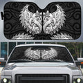 New Zealand Ta Moko Auto Sun Shade Aotearoa Maori Chest Tattoo Black