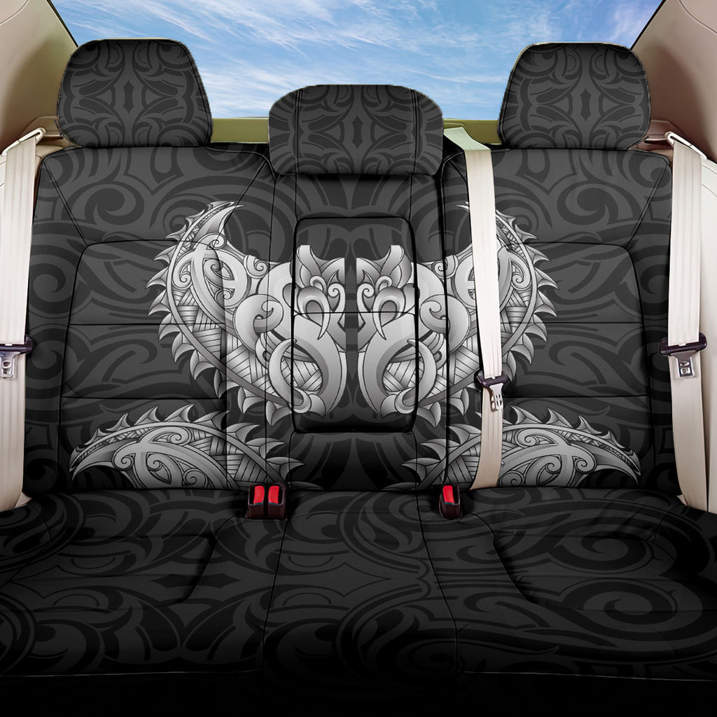 New Zealand Ta Moko Back Car Seat Cover Aotearoa Maori Chest Tattoo Black