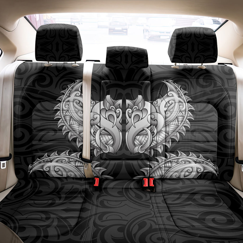 New Zealand Ta Moko Back Car Seat Cover Aotearoa Maori Chest Tattoo Black