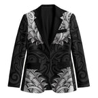 New Zealand Ta Moko Blazer Aotearoa Maori Chest Tattoo Black