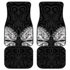New Zealand Ta Moko Car Mats Aotearoa Maori Chest Tattoo Black