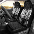 New Zealand Ta Moko Car Seat Cover Aotearoa Maori Chest Tattoo Black