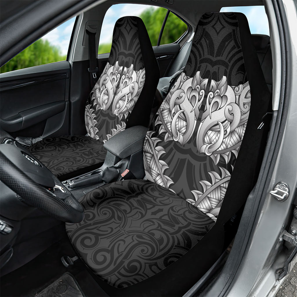 New Zealand Ta Moko Car Seat Cover Aotearoa Maori Chest Tattoo Black