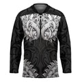 New Zealand Ta Moko Hockey Jersey Aotearoa Maori Chest Tattoo Black