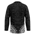 New Zealand Ta Moko Hockey Jersey Aotearoa Maori Chest Tattoo Black