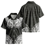 New Zealand Ta Moko Kid Hawaiian Shirt Aotearoa Maori Chest Tattoo Black LT14