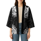 New Zealand Ta Moko Kimono Aotearoa Maori Chest Tattoo Black