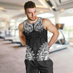 New Zealand Ta Moko Men Tank Top Aotearoa Maori Chest Tattoo Black