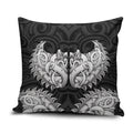 New Zealand Ta Moko Pillow Cover Aotearoa Maori Chest Tattoo Black