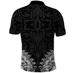 New Zealand Ta Moko Polo Shirt Aotearoa Maori Chest Tattoo Black