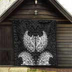 New Zealand Ta Moko Quilt Aotearoa Maori Chest Tattoo Black