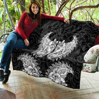 New Zealand Ta Moko Quilt Aotearoa Maori Chest Tattoo Black