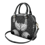 New Zealand Ta Moko Shoulder Handbag Aotearoa Maori Chest Tattoo Black