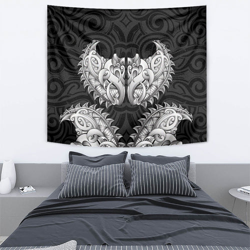New Zealand Ta Moko Tapestry Aotearoa Maori Chest Tattoo Black